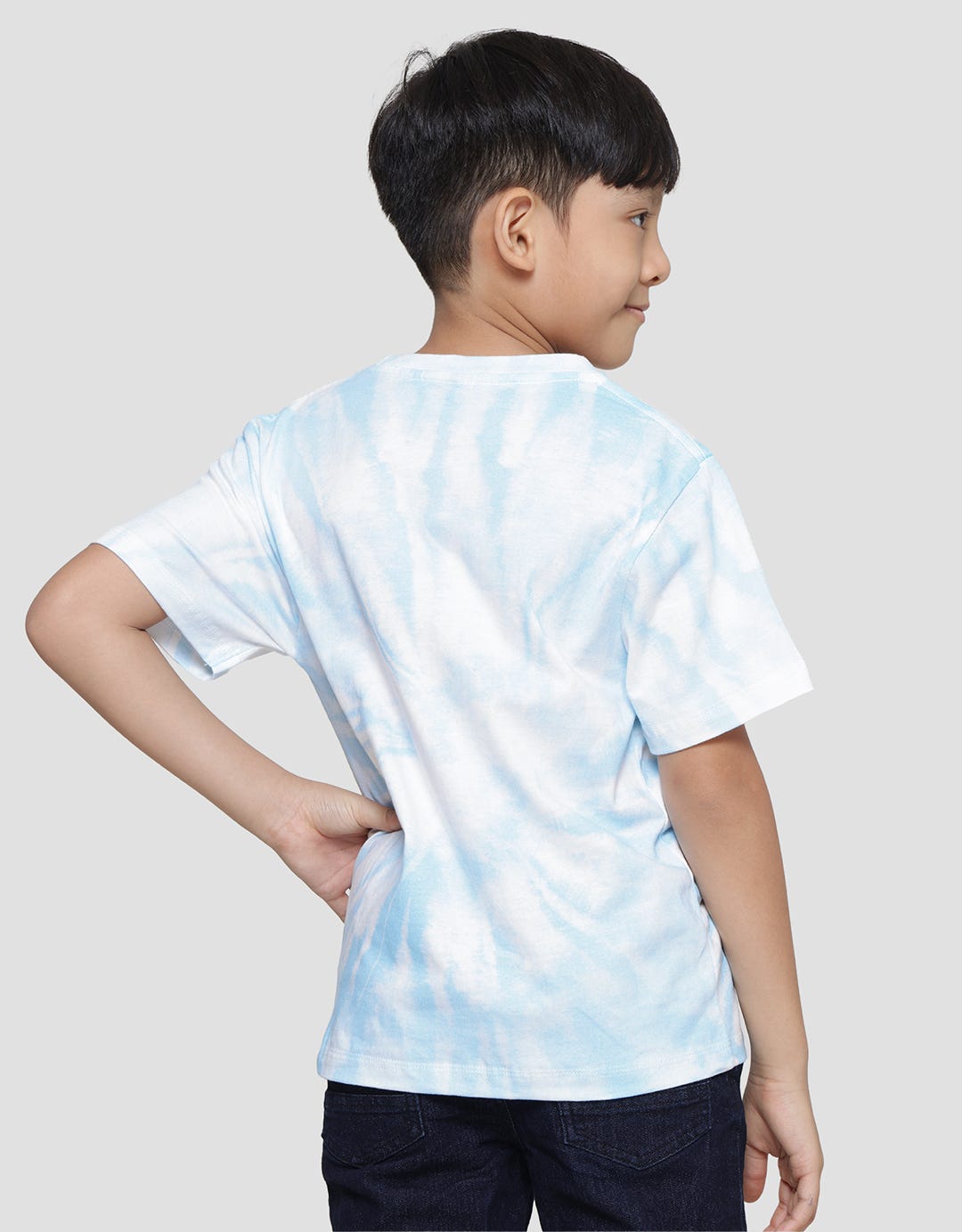 Disney Donald Tiedye Big Face Print Kaos Lengan Pendek Anak Laki-Laki