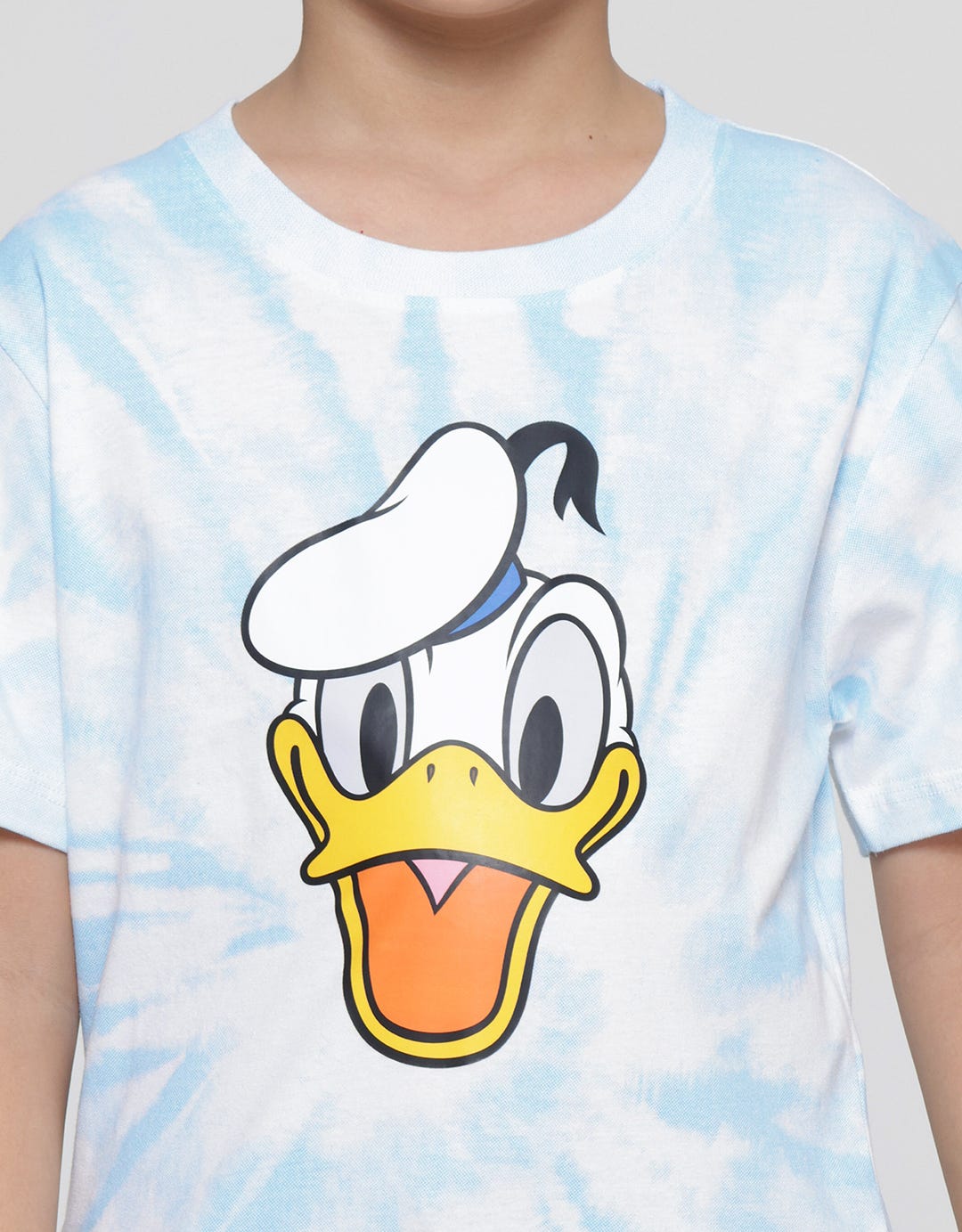 Disney Donald Tiedye Big Face Print Kaos Lengan Pendek Anak Laki-Laki