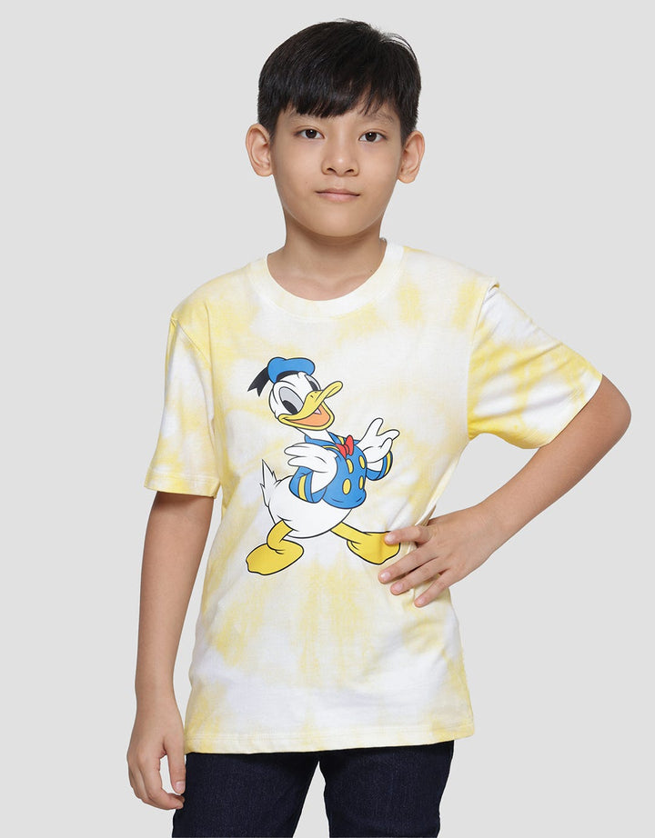 Disney Donald Tiedye Full Body Print Boys Short Sleeve T-Shirt