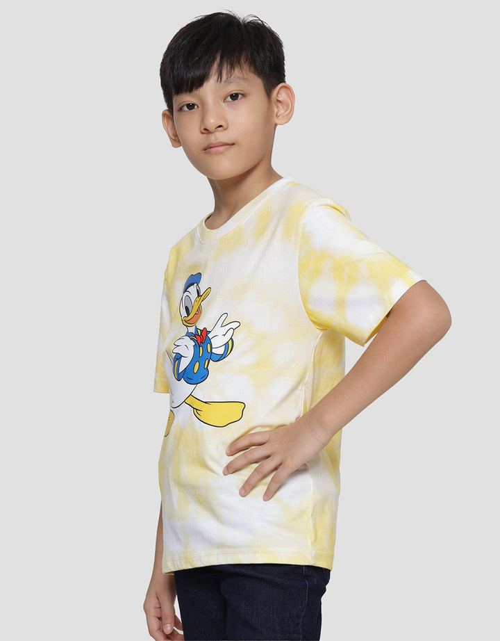 Disney Donald Tiedye Full Body Print Boys Short Sleeve T-Shirt