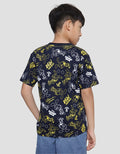 Disney Donald Print Kaos Lengan Pendek Anak Laki-Laki