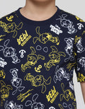 Disney Donald Print Kaos Lengan Pendek Anak Laki-Laki