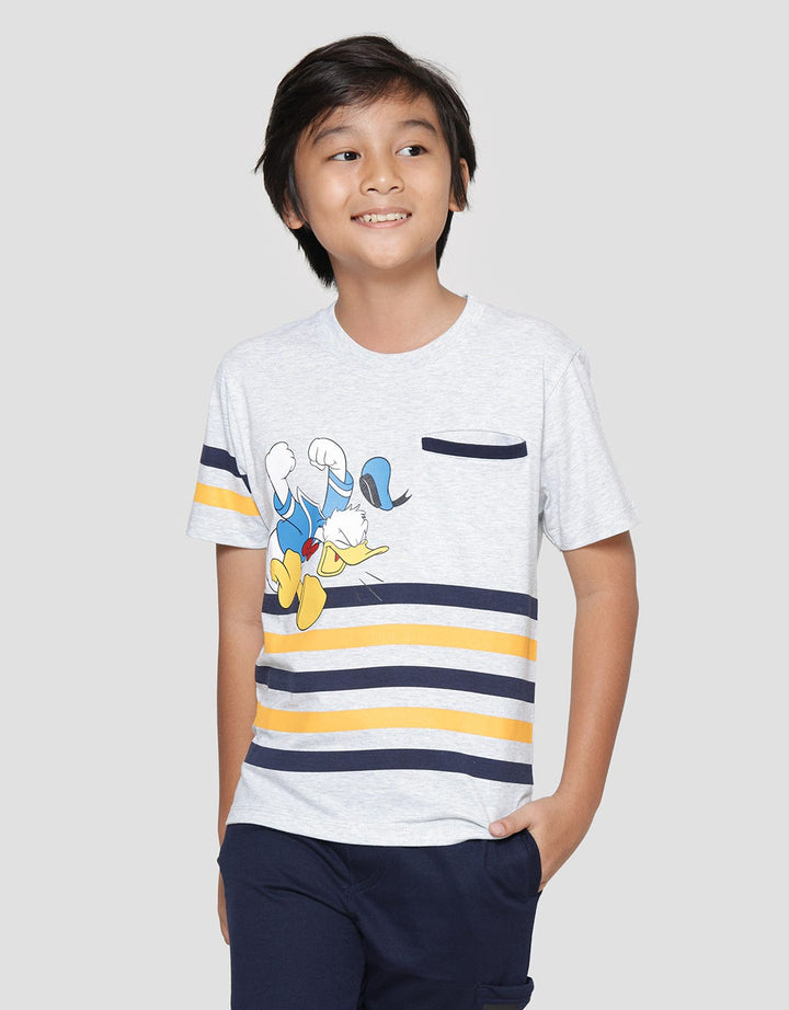 Disney Donald Jump Shout Stripe Kantong Kaos Anak Laki-Laki