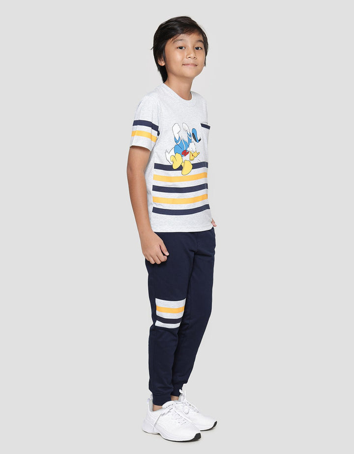 Disney Donald Jump Shout Stripe Kantong Kaos Anak Laki-Laki