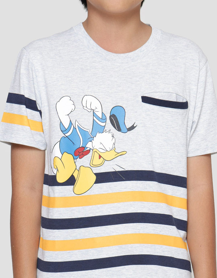 Disney Donald Jump Shout Stripe Kantong Kaos Anak Laki-Laki