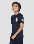 Disney Donald Print T-shirt Donald Face Half Boys