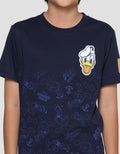 Disney Donald Print T-shirt Donald Face Half Boys