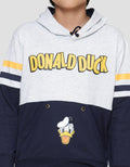 Disney Donald Duck Face Stripe Sweater Anak Laki-laki