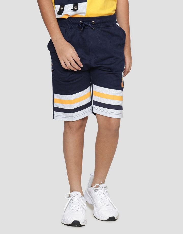 Disney Donald Face Stripe Boys Shorts