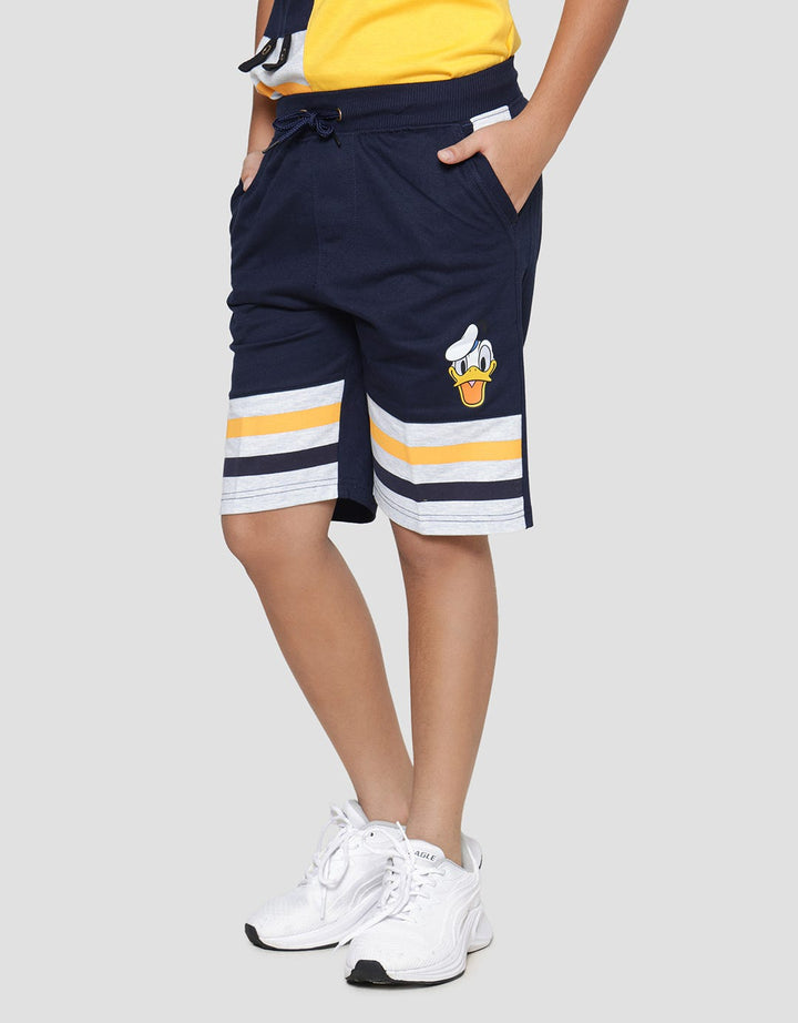 Disney Donald Face Stripe Boys Shorts