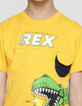 Disney Toy Story Rex Back Print Kaos Anak Laki-Laki