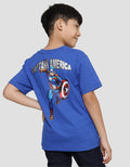 Marvel Avenger Capt Amrik Print Kaos Lengan Pendek Anak Laki-Laki