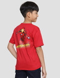 Marvel Avenger Iron Man Print Kaos Lengan Pendek Anak Laki-Laki