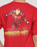 Marvel Avenger Iron Man Print Kaos Lengan Pendek Anak Laki-Laki