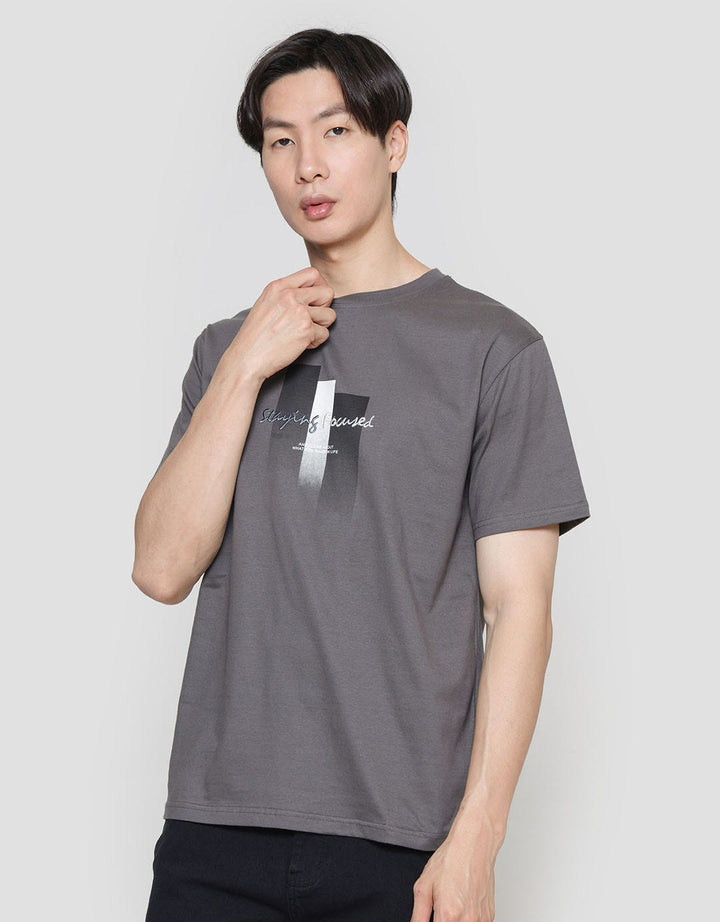 Details Gradation Stay Focus Men's T-Shirt
