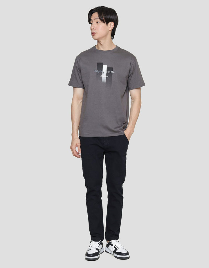 Details Gradation Stay Focus Men's T-Shirt