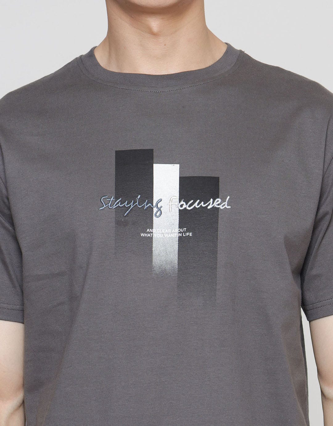 Details Gradation Stay Focus Men's T-Shirt