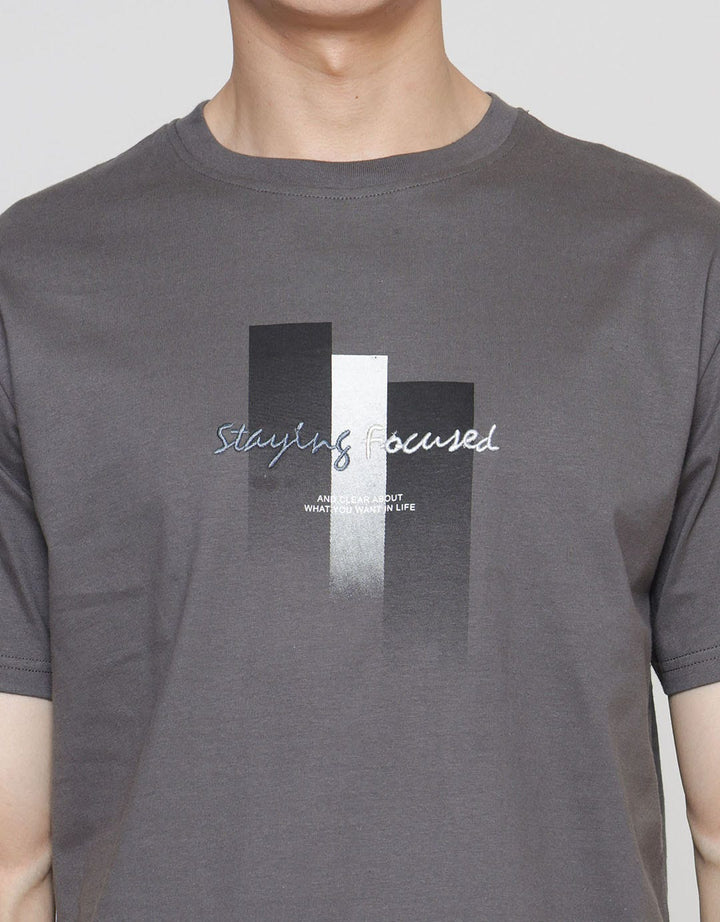 Details Gradation Stay Focus Men's T-Shirt