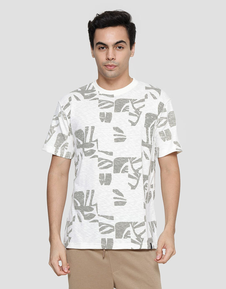 Details Slub Aop Floral Riko Fit Men's Short Sleeve T-Shirt