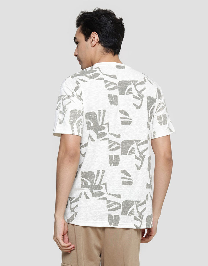 Details Slub Aop Floral Riko Fit Men's Short Sleeve T-Shirt