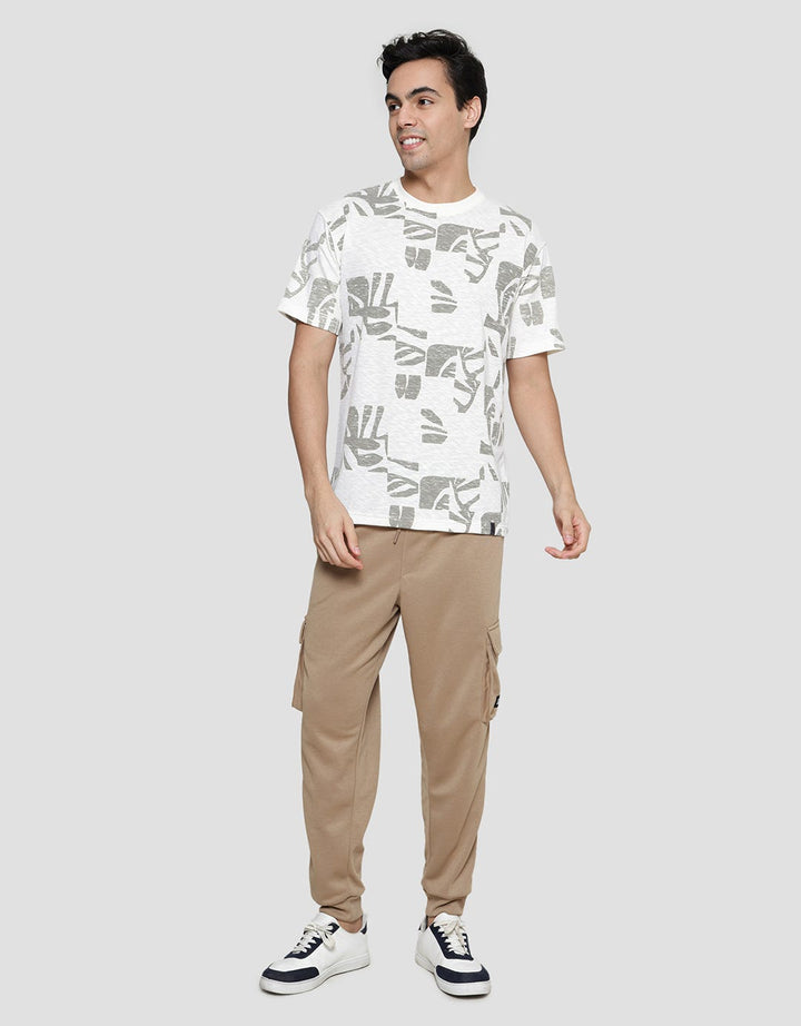 Details Slub Aop Floral Riko Fit Men's Short Sleeve T-Shirt