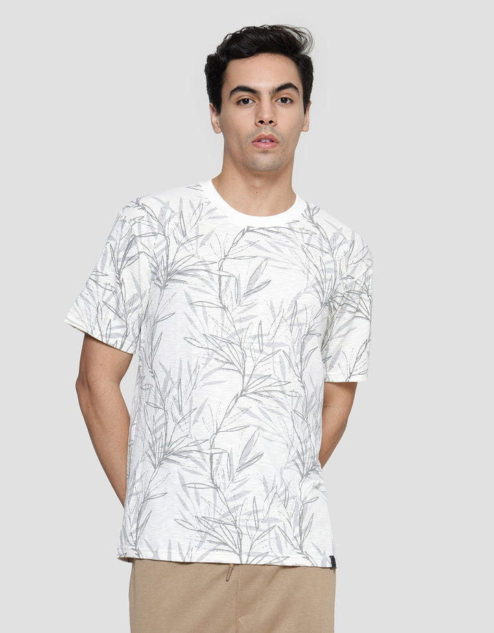 Details Slub Aop Floral Riko Fit Men's Short Sleeve T-Shirt
