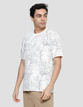 Details Slub Aop Floral Riko Fit Kaos Lengan Pendek Pria