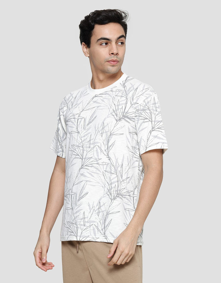 Details Slub Aop Floral Riko Fit Men's Short Sleeve T-Shirt