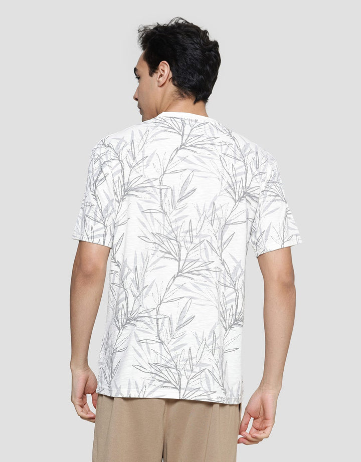 Details Slub Aop Floral Riko Fit Men's Short Sleeve T-Shirt