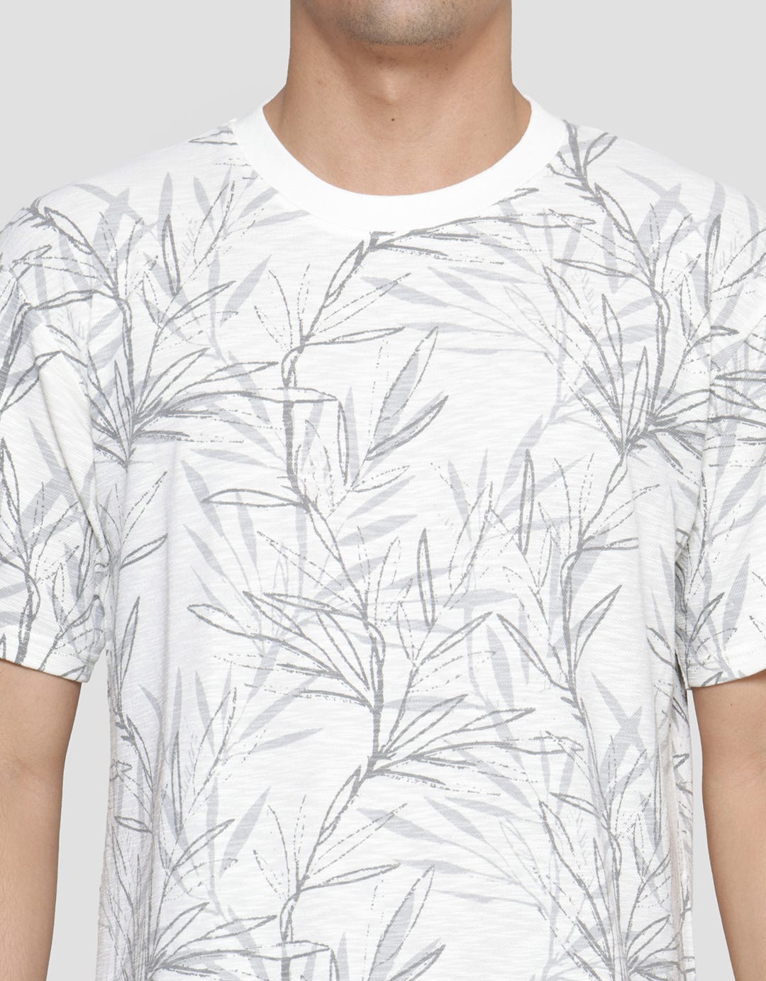 Details Slub Aop Floral Riko Fit Men's Short Sleeve T-Shirt