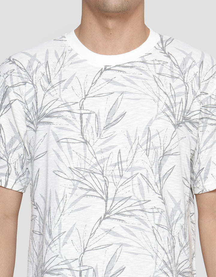 Details Slub Aop Floral Riko Fit Men's Short Sleeve T-Shirt
