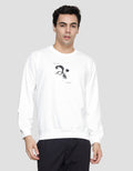 Details Woven Patch Abstract Center Oswald Fit Men's Sweater