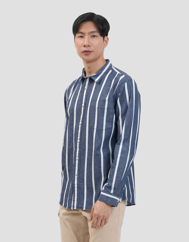 Gab's Oxford Stripe  Kemeja Pria