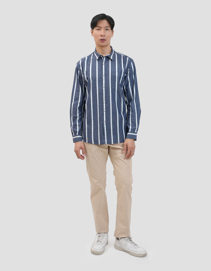 Gab's Oxford Stripe  Kemeja Pria