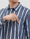 Gab's Oxford Stripe  Kemeja Pria