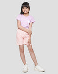 Little M Woven Kantong Kancing Kecil Celana Pendek Anak Perempuan