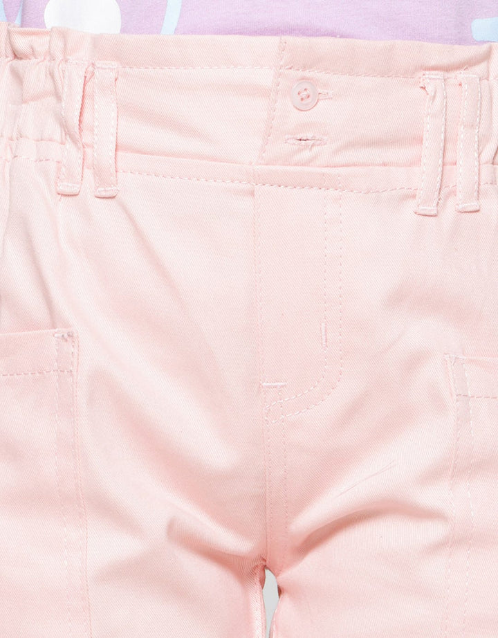 Little M Woven Small Button Pocket Girls Shorts