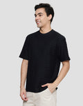 Details Texture Dobby Salur Dennis Fit Kaos Lengan Pendek Pria