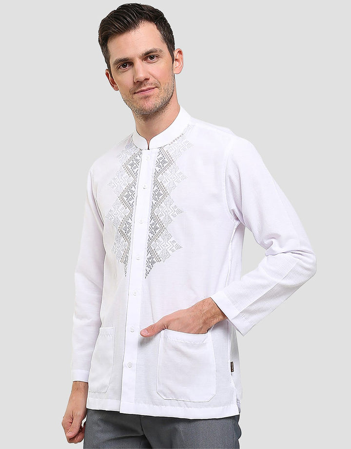 Al Mustika Monsoon Baju Koko Lengan Panjang Pria