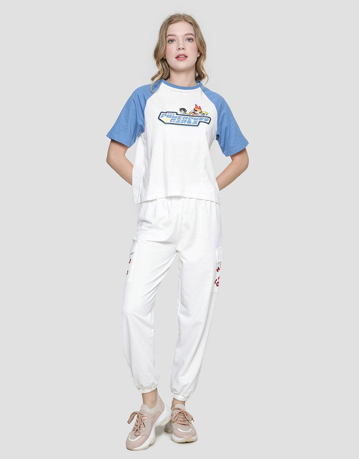 Nevada Powerpuff Girls Raglan Kaos Wanita