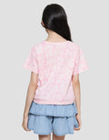 Aero Animal Outline Kaos Lengan Pendek Anak Perempuan