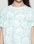 Aero Full Print Animal Outline 2 Kaos Lengan Pendek Anak Perempuan