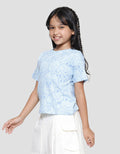 Aero Animal Outline 4 Print Kaos Lengan Pendek Anak Perempuan