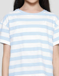 Aero Fullprint Stripes 4 Girls Short Sleeve T-Shirt