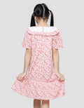Sweet Miss Floral Batik Midi Dress Anak Perempuan