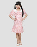 Sweet Miss Floral Batik Midi Dress Anak Perempuan