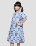 Sweet Miss Puff Sleeve Dress Batik Girls
