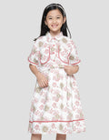 Sweet Miss Batik Bolero Bordir Midi Dress Anak Perempuan