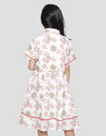 Sweet Miss Batik Bolero Bordir Midi Dress Anak Perempuan