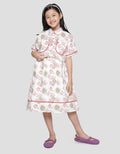 Sweet Miss Batik Bolero Bordir Midi Dress Anak Perempuan